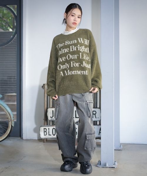 PBLIM（ページボーイリム）の「PBLIM/レースハイネックプルオーバー（Tシャツ/カットソー・レディース・ブラック/ライトブルー/オフホワイト・FREE）」の6枚目の写真