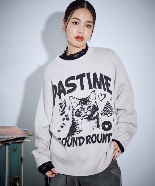 PBLIM（ページボーイリム）の「PBLIM/レースハイネックプルオーバー（Tシャツ/カットソー・レディース・ブラック/ライトブルー/オフホワイト・FREE）」の13枚目の写真