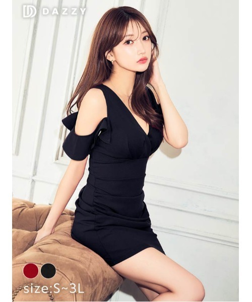 ZOZO限定】セクシーデコルテ魅せ！オープンショルダー Vネック