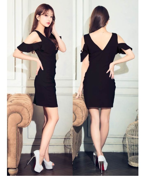 ZOZO限定】セクシーデコルテ魅せ！オープンショルダー Vネック