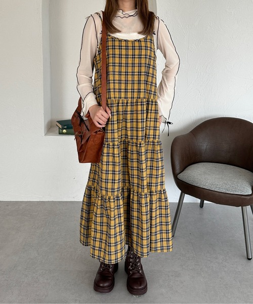 kutir（クティール）の「袖リボンアソートシアーメロートップス（Tシャツ/カットソー・レディース・アイボリー/ブルー系その他/オレンジ系その他・FREE）」の6枚目の写真