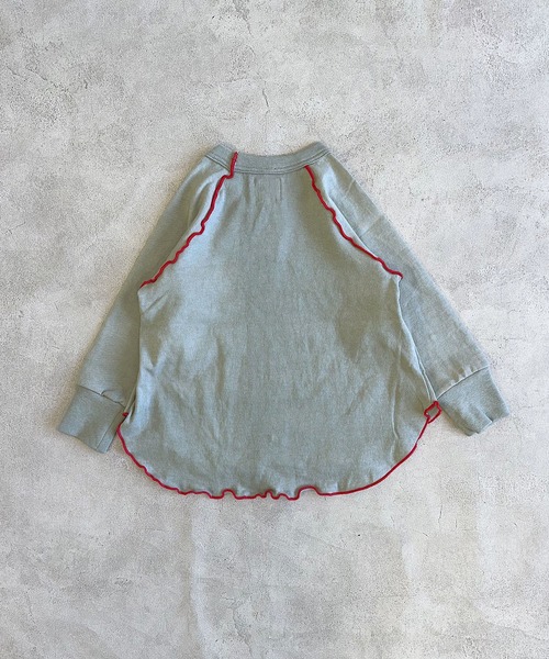 JIPPON(ジポン)の「パンダメローカットソー/日本製(Tシャツ/カットソー・キッズ・イエロー/グレー/ライトグリーン・80/90/100/110/120)」の6枚目の写真