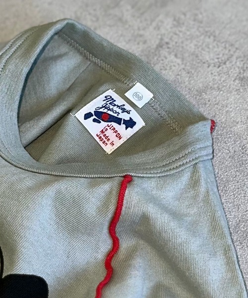 JIPPON(ジポン)の「パンダメローカットソー/日本製(Tシャツ/カットソー・キッズ・イエロー/グレー/ライトグリーン・80/90/100/110/120)」の4枚目の写真