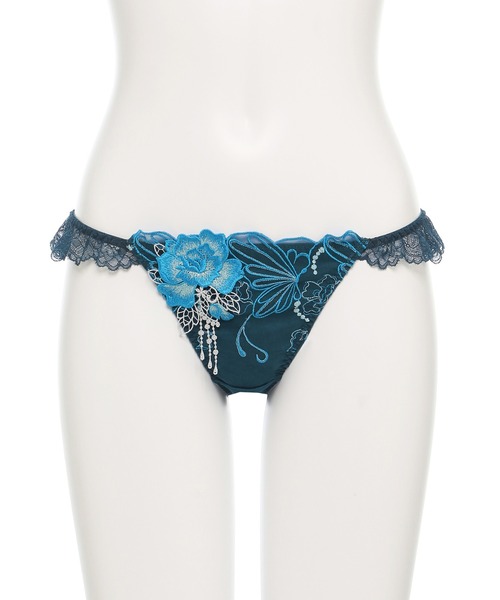 セール】シャイニーバタフライ ストレッチレース Tバック（ショーツ