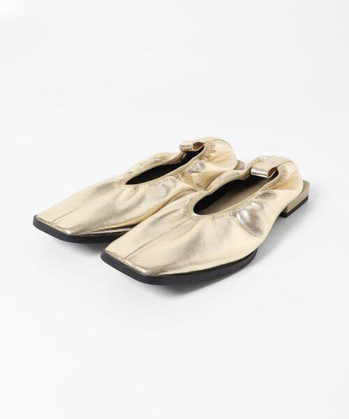 SENSE OF PLACE by URBAN RESEARCH(センスオブプレイスバイアーバンリサーチ)の「スクエアトゥフラットシューズ(バレエシューズ・レディース・ブラック/ボルドー/ゴールド・SMALL/MEDIUM/LARGE)」の14枚目の写真