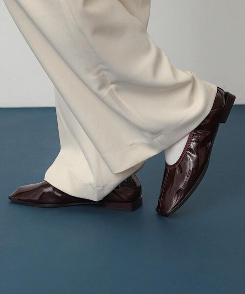 セール】スクエアトゥフラットシューズ（バレエシューズ）｜SENSE OF