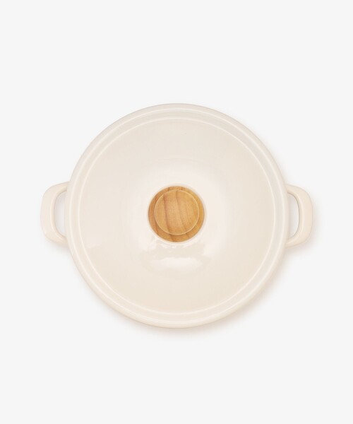 Afternoon Tea(アフタヌーンティー)の「エリタージュフルールホーローキャセロール(鍋/フライパン・レディース・アイボリー・ONE SIZE)」の2枚目の写真