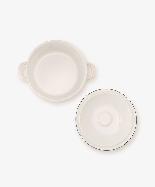 Afternoon Tea(アフタヌーンティー)の「エリタージュフルールホーローキャセロール(鍋/フライパン・レディース・アイボリー・ONE SIZE)」の3枚目の写真