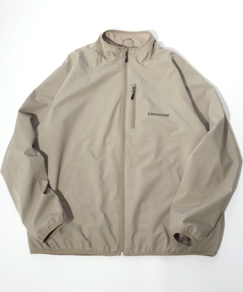 CONVERSE（コンバース）の「CONVERSE/コンバース 軽量繊維「Octa」ナイロン フルジップスタンドブルゾン レディース メンズ ジャケット（ブルゾン・メンズ・ベージュ/ブラック/カーキ/ダークブラウン・M/LL/L）」の4枚目の写真