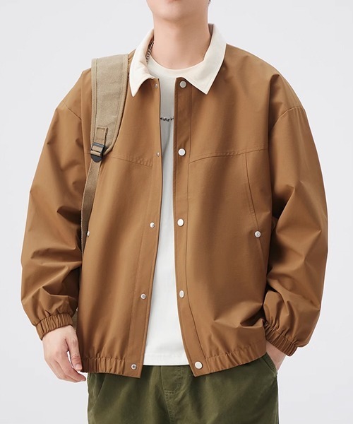 セール】バイカラー ナイロンブルゾン コーチジャケット（ブルゾン