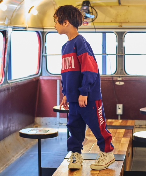 NAUTICA(ノーティカ)の「【NAUTICA】別注切り替えスウェットパンツ(スウェットパンツ・キッズ・ネイビー/チャコール・100/150/140/130/120/110/90)」の7枚目の写真