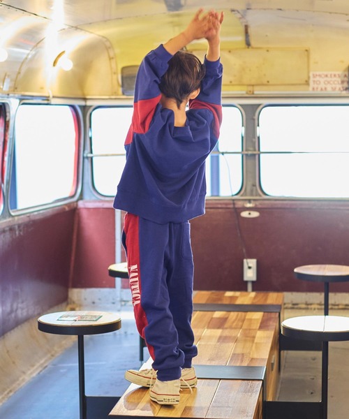 NAUTICA(ノーティカ)の「【NAUTICA】別注切り替えスウェットパンツ(スウェットパンツ・キッズ・ネイビー/チャコール・100/150/140/130/120/110/90)」の9枚目の写真