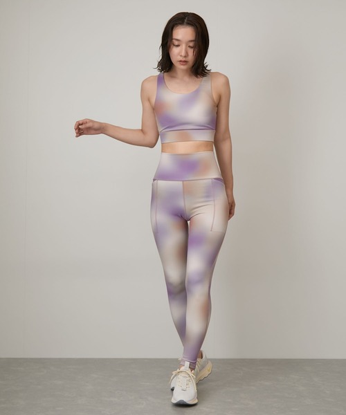 NERGY（ナージー）の「【UV＆水陸両用】グラデーションプリントスポーツレギンス（レギンス/スパッツ・レディース・パープル/サックスブルー・L/M/S）」の8枚目の写真