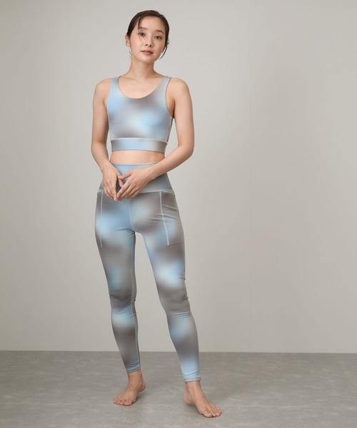 NERGY（ナージー）の「【UV＆水陸両用】グラデーションプリントスポーツレギンス（レギンス/スパッツ・レディース・パープル/サックスブルー・L/M/S）」の3枚目の写真