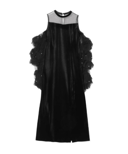 セール】【ANDRESD】detached sleeve dress チュール ドレス