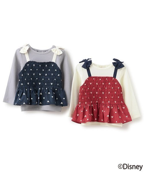 Disney（ディズニー）の「【Disney】柄ビスチェドッキング長T（Tシャツ/カットソー・キッズ・ネイビー/レッド・90cm/80ｃｍ/130cm/120cm/110cm/100cm）」の16枚目の写真