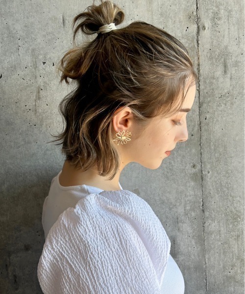 ciite'（シーテ）の「フラットデイジー ピアス  (両耳用)（ピアス（両耳用）・レディース・ゴールド/シルバー/ピンクゴールド・FREE）」の9枚目の写真