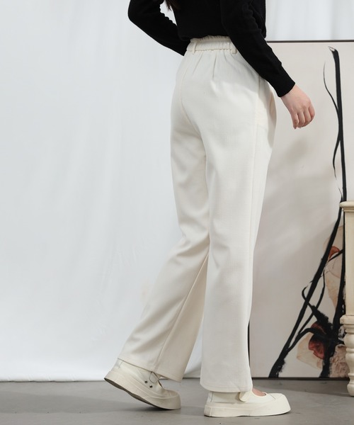 aimoha（アイモハ）の「【Aimoha】タック入りストレートパンツ（その他パンツ・レディース・ベージュ/ブラック・LARGE/X-LARGE/MEDIUM）」の4枚目の写真