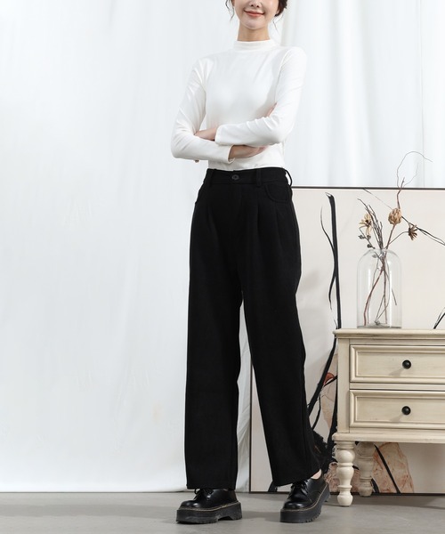 aimoha（アイモハ）の「【Aimoha】タック入りストレートパンツ（その他パンツ・レディース・ベージュ/ブラック・LARGE/X-LARGE/MEDIUM）」の13枚目の写真