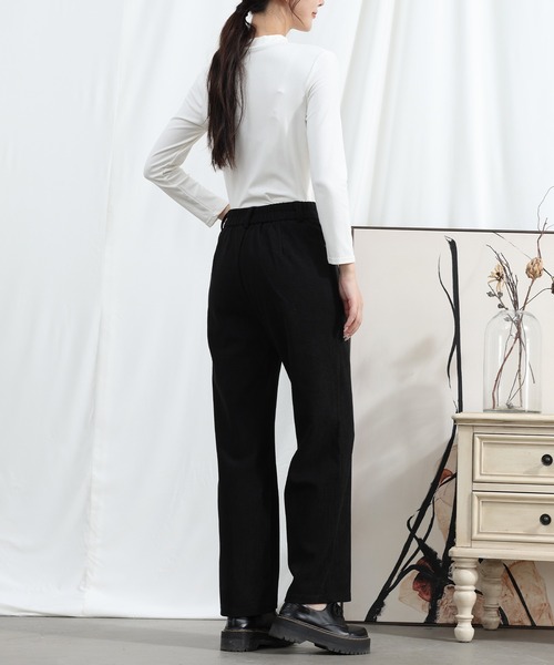 aimoha（アイモハ）の「【Aimoha】タック入りストレートパンツ（その他パンツ・レディース・ベージュ/ブラック・LARGE/X-LARGE/MEDIUM）」の14枚目の写真