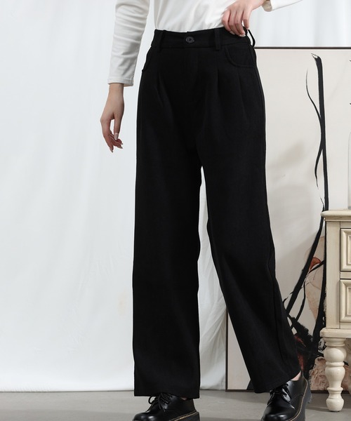 aimoha（アイモハ）の「【Aimoha】タック入りストレートパンツ（その他パンツ・レディース・ベージュ/ブラック・LARGE/X-LARGE/MEDIUM）」の18枚目の写真