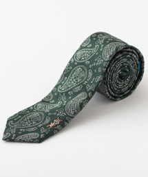 Quit Running（クイトランニング）の「【CHILLWORK by Quit Running】 犬デザイン 刺繍ネクタイ イージーケア 洗える スリム ペイズリー（ネクタイ）」