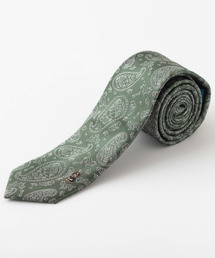 Quit Running（クイトランニング）の「【CHILLWORK by Quit Running】 犬デザイン 刺繍ネクタイ イージーケア 洗える スリム ペイズリー（ネクタイ）」