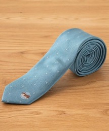 Quit Running（クイトランニング）の「【CHILLWORK by Quit Running】 犬デザイン 刺繍ネクタイ イージーケア 洗える スリム ペイズリー（ネクタイ）」