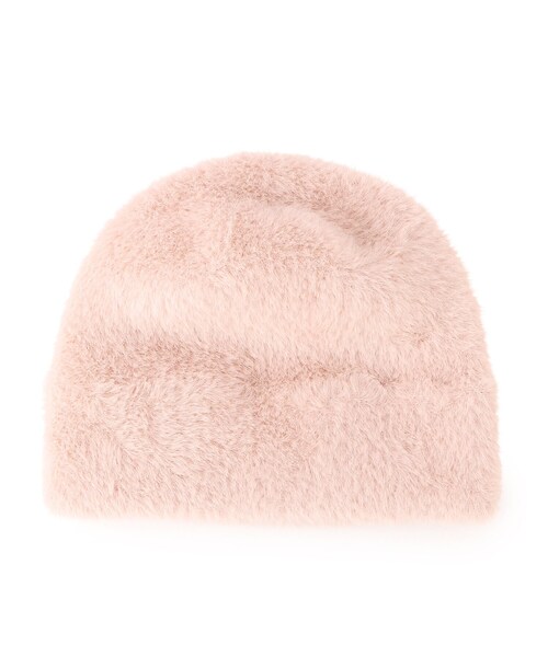 grove（グローブ）の「◆ふわふわシャギーワッチ（ニットキャップ/ビーニー・レディース・ピンク/グレー/ブラック/ライトベージュ・00）」の4枚目の写真