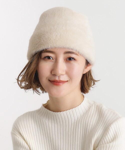 grove（グローブ）の「◆ふわふわシャギーワッチ（ニットキャップ/ビーニー・レディース・ピンク/グレー/ブラック/ライトベージュ・00）」の5枚目の写真