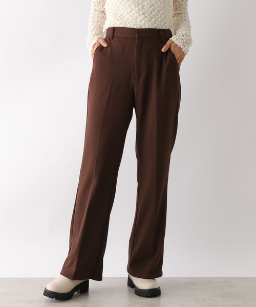 LEPSIM（レプシィム）の「よく伸びスラックスパンツ　147563（スラックス・レディース・ブラウン/ブラック/グレイッシュベージュ/チャコールグレー・MEDIUM/LARGE）」の3枚目の写真