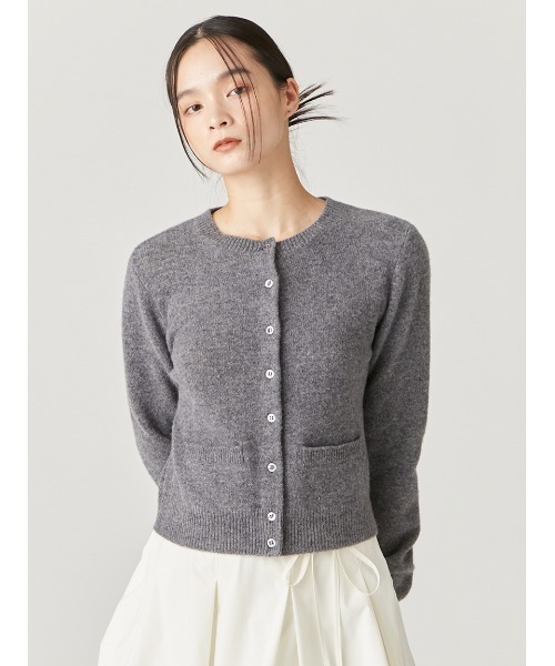 Fray.id クルーネックシンプルカーディガン　フレイアイディー FRAY I.D SALE60%OFF フレイアイディー トップス 24秋冬 ダブル
