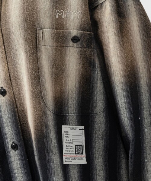 MIHARA YASUHIRO/ミハラヤスヒロ】OMBRE STRIPE SHIRTS/オンブレ