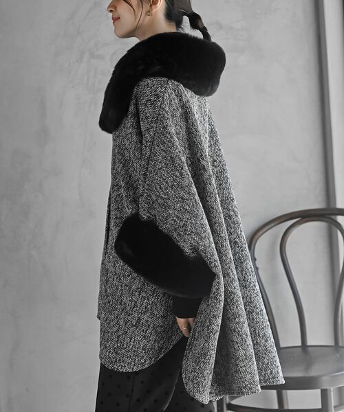 フェイクファーポンチョコート（ポンチョ）｜rps（アールピーエス）の