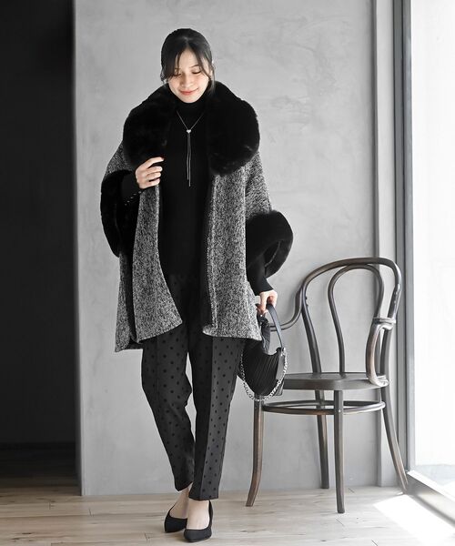 フェイクファーポンチョコート（ポンチョ）｜rps（アールピーエス）の