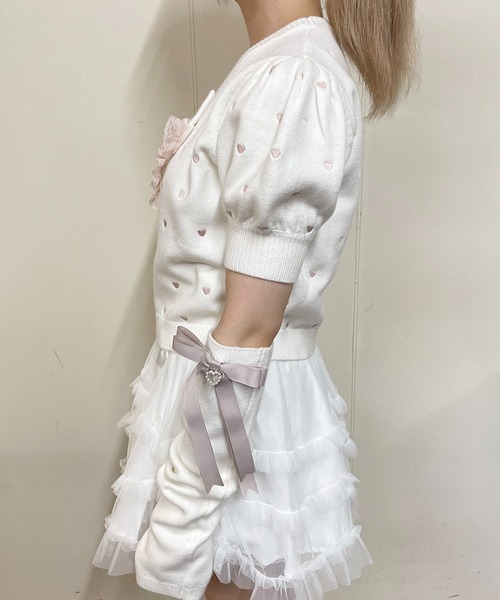 【セール】アームウォーマー付きハート刺繍ニット(ニット/セーター)|MA*RS(アメーバーマーズ) 【セール】アームウォーマー付きハート刺繍ニット(ニット/セーター)|MA*RS(アメーバーマーズ)