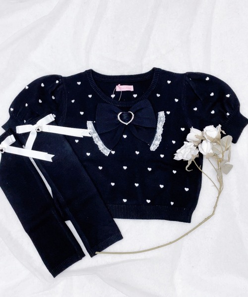 【セール】アームウォーマー付きハート刺繍ニット(ニット/セーター)|MA*RS(アメーバーマーズ) 【セール】アームウォーマー付きハート刺繍ニット(ニット/セーター)|MA*RS(アメーバーマーズ)