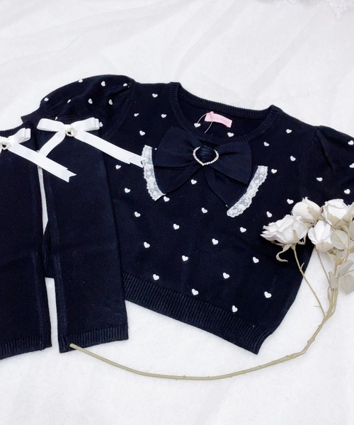 【セール】アームウォーマー付きハート刺繍ニット(ニット/セーター)|MA*RS(アメーバーマーズ) 【セール】アームウォーマー付きハート刺繍ニット(ニット/セーター)|MA*RS(アメーバーマーズ)