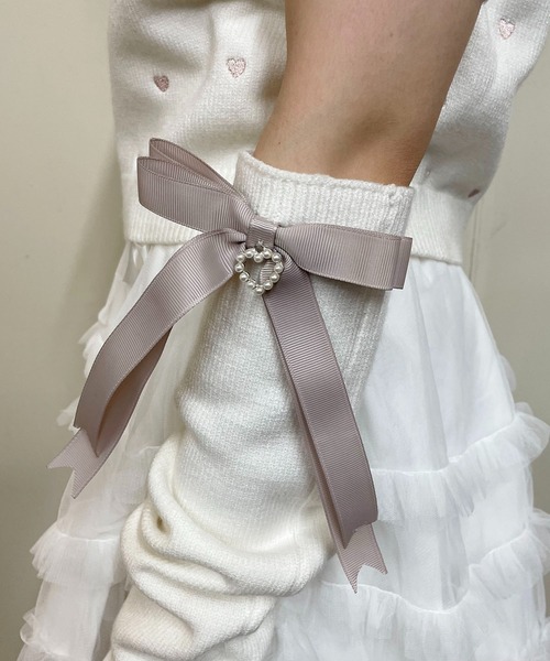 【セール】アームウォーマー付きハート刺繍ニット(ニット/セーター)|MA*RS(アメーバーマーズ) 【セール】アームウォーマー付きハート刺繍ニット(ニット/セーター)|MA*RS(アメーバーマーズ)