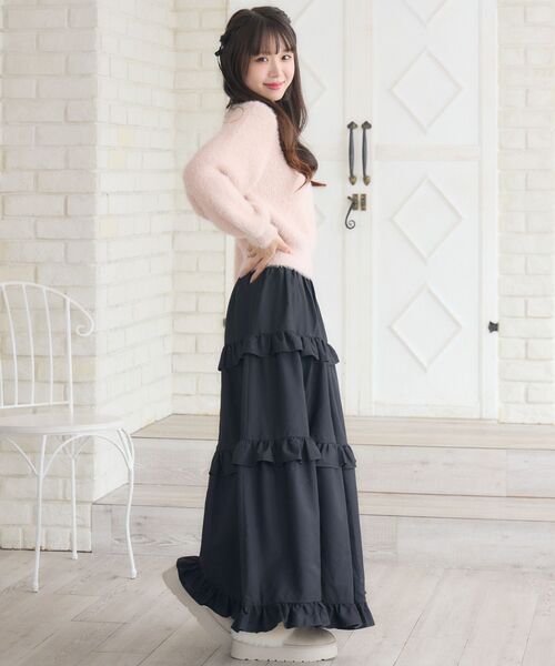 ems excite（エムズエキサイト）の「フリルティアードSK（スカート・レディース・ナチュラル/ブラック/ブルー系その他2・FREE）」の13枚目の写真