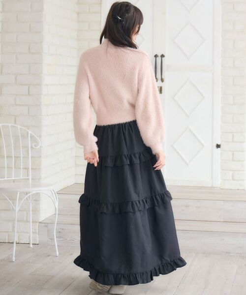 ems excite（エムズエキサイト）の「フリルティアードSK（スカート・レディース・ナチュラル/ブラック/ブルー系その他2・FREE）」の15枚目の写真