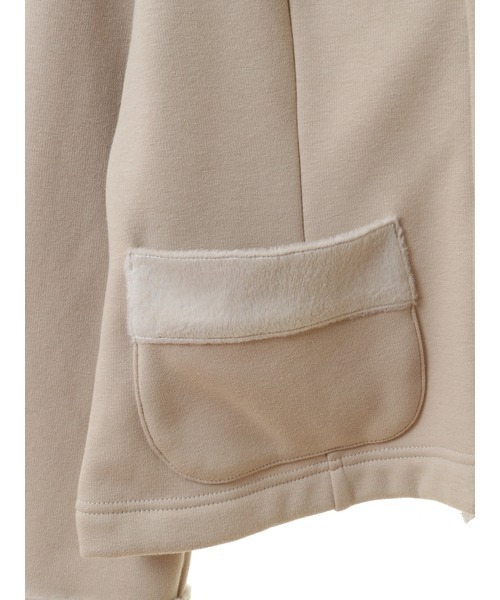 PINK HOUSE（ピンクハウス）の「ボンバーヒートフード付きカーディガン（パーカー・レディース・ブルー/ブラック/グレイッシュベージュ/ピンク・フリー）」の16枚目の写真