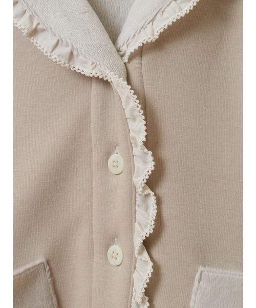 PINK HOUSE（ピンクハウス）の「ボンバーヒートフード付きカーディガン（パーカー・レディース・ブルー/ブラック/グレイッシュベージュ/ピンク・フリー）」の17枚目の写真