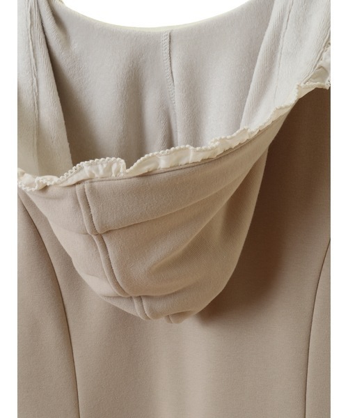 PINK HOUSE（ピンクハウス）の「ボンバーヒートフード付きカーディガン（パーカー・レディース・ブルー/ブラック/グレイッシュベージュ/ピンク・フリー）」の19枚目の写真