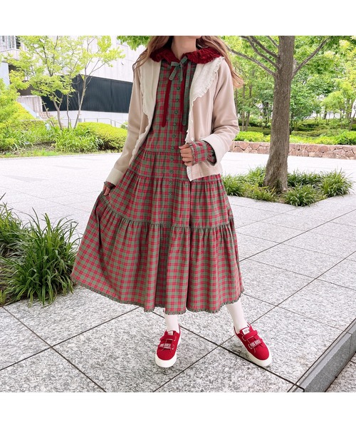 PINK HOUSE（ピンクハウス）の「ボンバーヒートフード付きカーディガン（パーカー・レディース・ブルー/ブラック/グレイッシュベージュ/ピンク・フリー）」の5枚目の写真