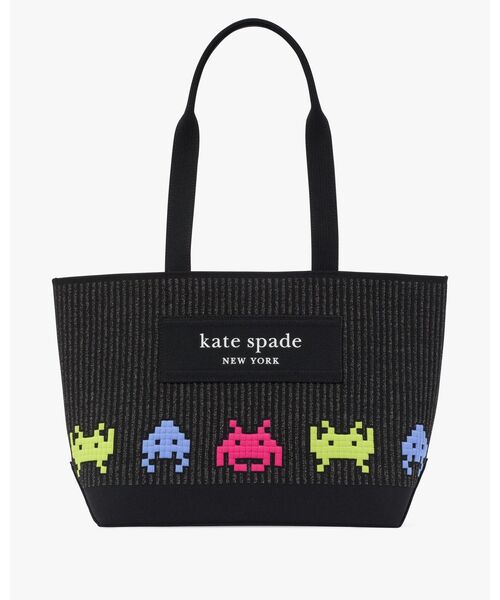 スペース インベーダー × ケイト・スペード ニューヨーク ニット ジャカード トート