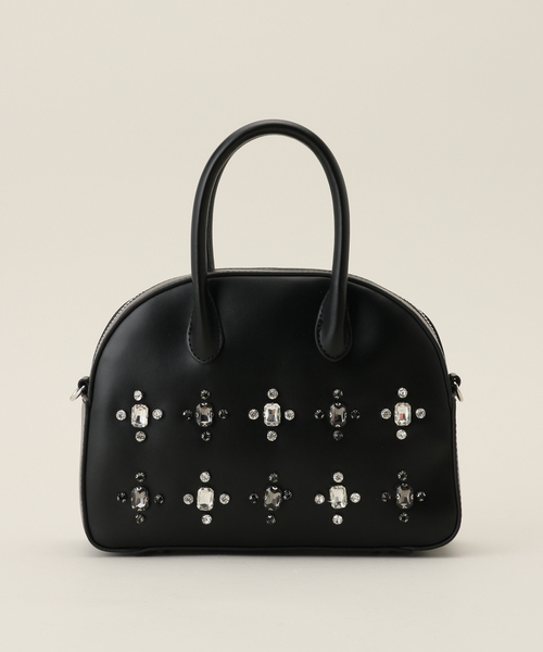 LE TALON（ルタロン）の「LE TALON bijou bag（ボストンバッグ・レディース・ブラック/ホワイト・FREE）」の12枚目の写真