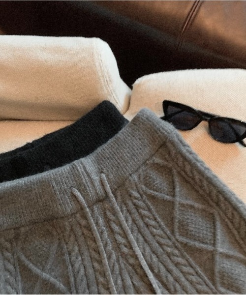 りょーや　パンツ／ニット リブ イン コンフォート もちもちニットではき心地はパジャマ級