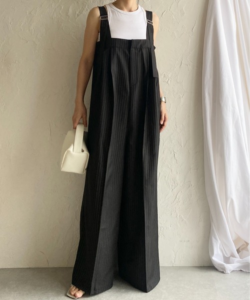 〝 It's ME 〟コットンストライプバルーンサロペット It's ME 〟コットンストライプバルーンサロペット｜nest Robe
