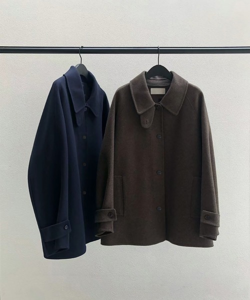 セール】ウールライクステンカラーコート（その他アウター）｜Doula